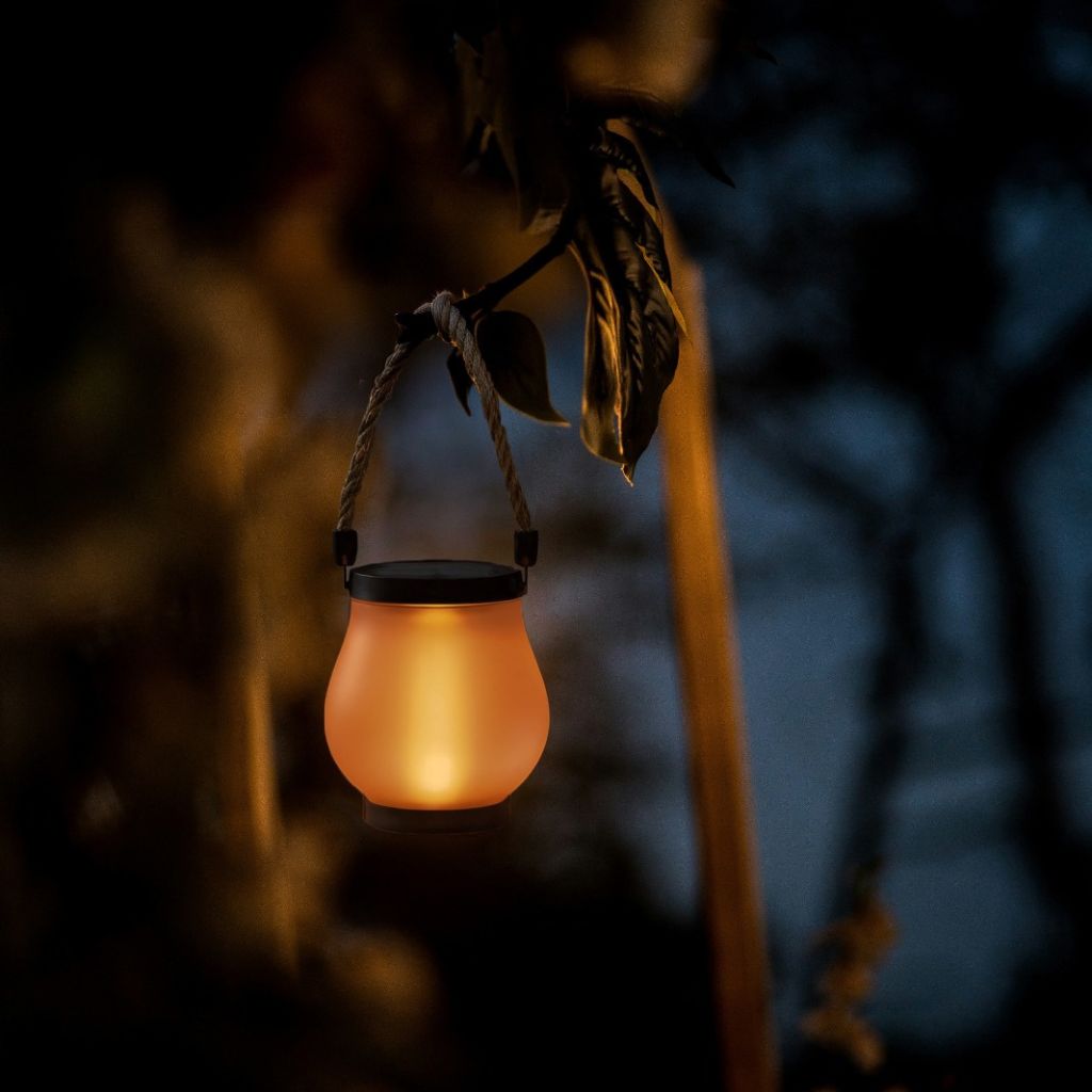 Dancing Flame - Solcellslykta med levande lågeffekt