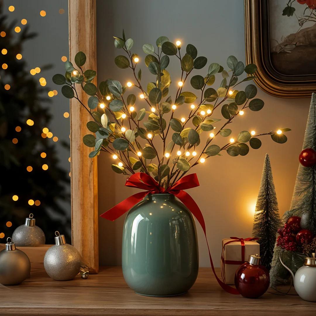 Glow Olive Branch | Från naturligt till stilsäkert – utan sladdar eller installation